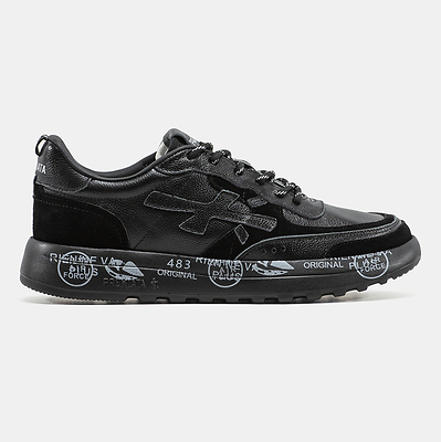 Premiata Nous Black White Graphic Sole (Черный) - фото 7 