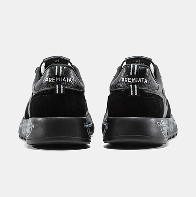 Premiata Nous Black White Graphic Sole (Черный) - фото 11 