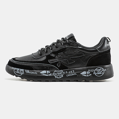 Premiata Nous Black White Graphic Sole (Черный) - фото 10 