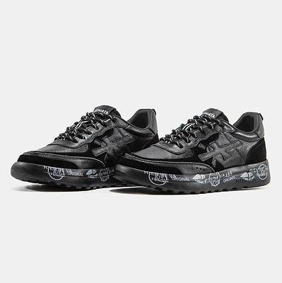 Premiata Nous Black White Graphic Sole (Черный) - фото 8 