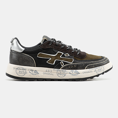 Premiata Nous Olive Black Silver (Черный) - фото 1 Hypebery