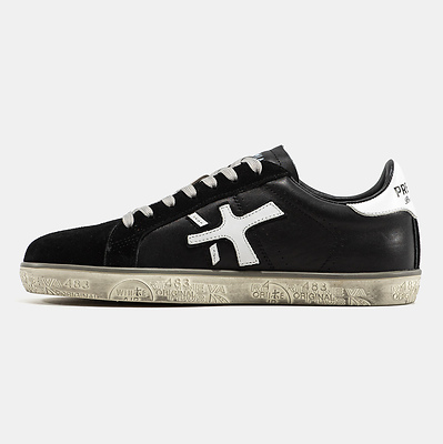 Premiata Steven Black White (Черный) - фото 4 