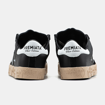Premiata Steven Black White Gum (Черный) - фото 5 