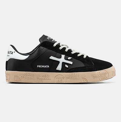 Premiata Steven Black White Gum (Черный) - фото 7 