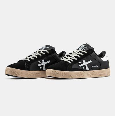 Premiata Steven Black White Gum (Черный) - фото 8 
