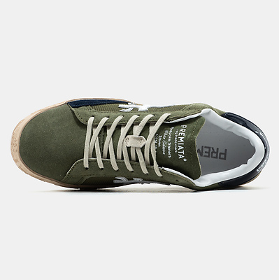 Premiata Steven Olive Navy Gum (Хаки) - фото 3 