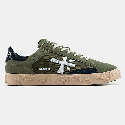 Premiata Steven Olive Navy Gum (Хаки) - фото 1 Hypebery