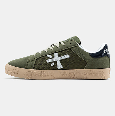 Premiata Steven Olive Navy Gum (Хаки) - фото 4 