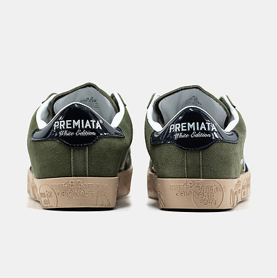 Premiata Steven Olive Navy Gum (Хаки) - фото 11 