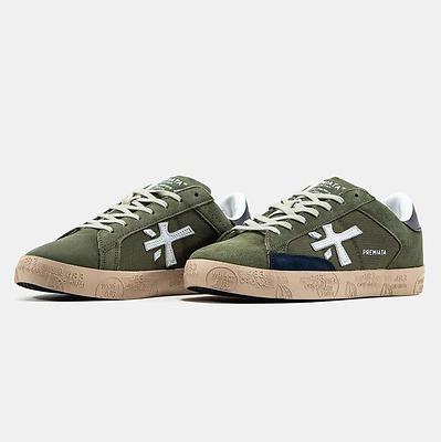 Premiata Steven Olive Navy Gum (Хаки) - фото 8 