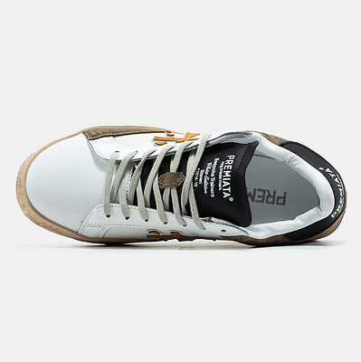Premiata Steven White Beige Gum (Бежевый) - фото 3 