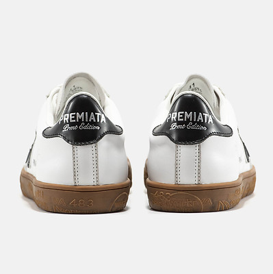 Premiata Steven White Black Gum (Белый) - фото 5 