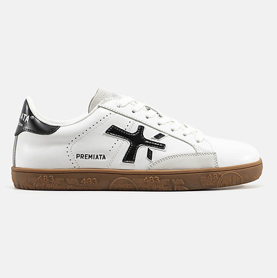 Premiata Steven White Black Gum (Белый) - фото 7 