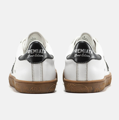 Premiata Steven White Black Gum (Белый) - фото 11 