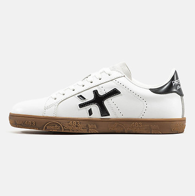Premiata Steven White Black Gum (Белый) - фото 10 