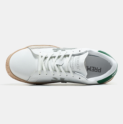 Premiata Steven White Green Gum (Белый) - фото 9 