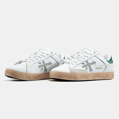 Premiata Steven White Green Gum (Белый) - фото 8 