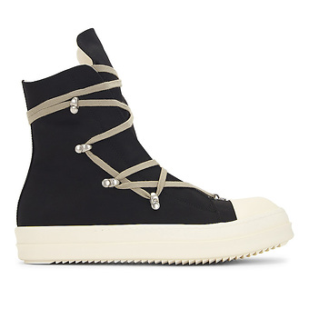 Rick Owens DRKSHDW Strobe Cotton Denim Hexa High Black Milk