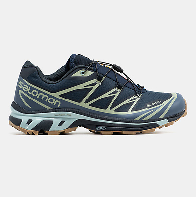 Salomon XT-6 Gore-Tex Navy Sage Gum (Синий) - фото 7 