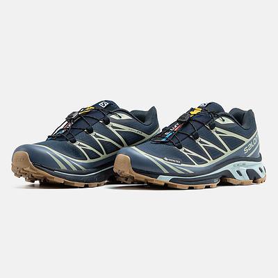 Salomon XT-6 Gore-Tex Navy Sage Gum (Синий) - фото 2 