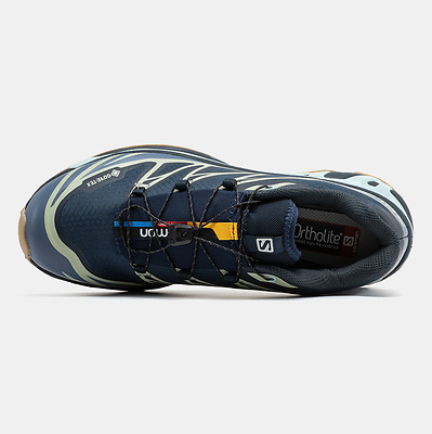 Salomon XT-6 Gore-Tex Navy Sage Gum (Синий) - фото 3 