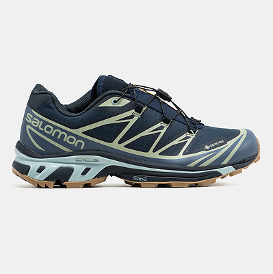Salomon XT-6 Gore-Tex Navy Sage Gum (Синий) - фото 1 Hypebery