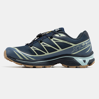 Salomon XT-6 Gore-Tex Navy Sage Gum (Синий) - фото 10 