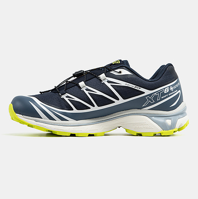 Salomon XT-6 Soft Ground Gore-Tex Navy White Yellow (Желтый) - фото 4 