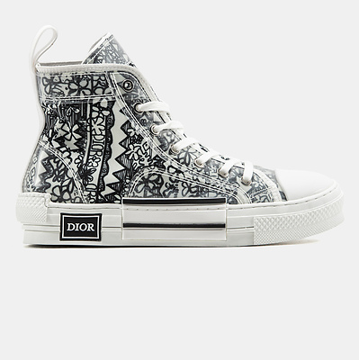 Shawn Stussy x Dior B23 High Black White (Белый) - фото 1 Hypebery