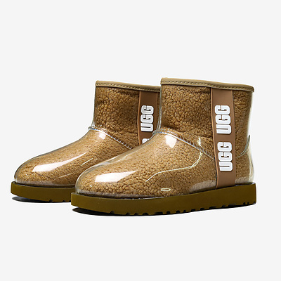 UGG Classic Clear Mini Chestnut Fleece (Коричневий) - фото 2 