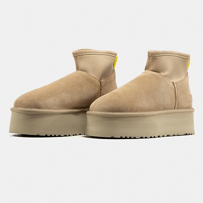 UGG Classic Mini Dipper Beige (Бежевый) - фото 2 
