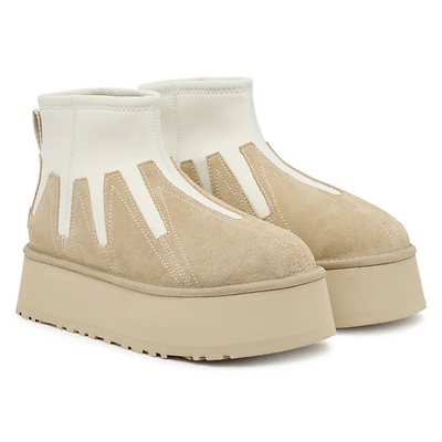 UGG Classic Mini Dipper Platform Ankle Boots Neutrals (Бежевий) - фото 2 