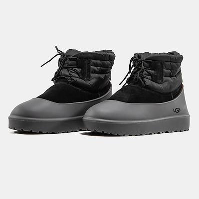 UGG Classic Mini Lace-Up Weather Black (Черный) - фото 2 
