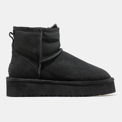 UGG Classic Mini Platform Black (Черный) - фото 1 Hypebery