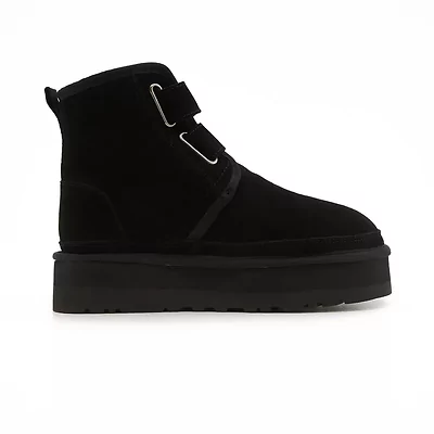 UGG Neumel Platform Black Velcro (Чорний) - фото 4 